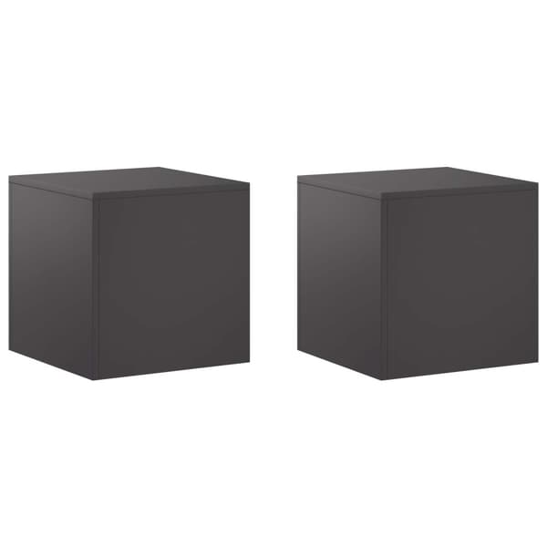 Växtställ 2 pcs Svart 40 x 40 x 40 cm Stål