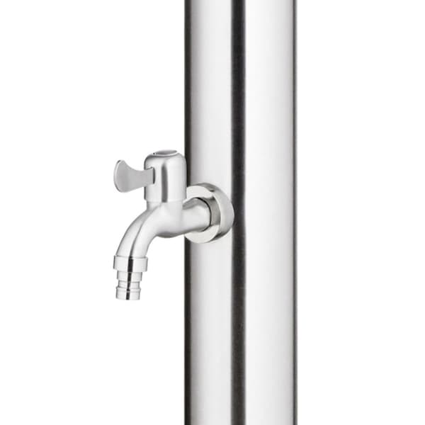 Utedusch 215 cm rostfritt stål