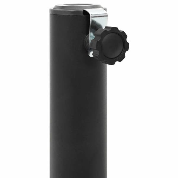 Parasolbas för 25–50 mm pole Svart Pulverlackerat stål