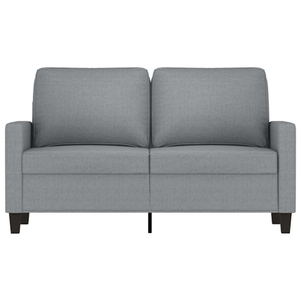 2-sitssoffa ljusgrå 120 cm tyg