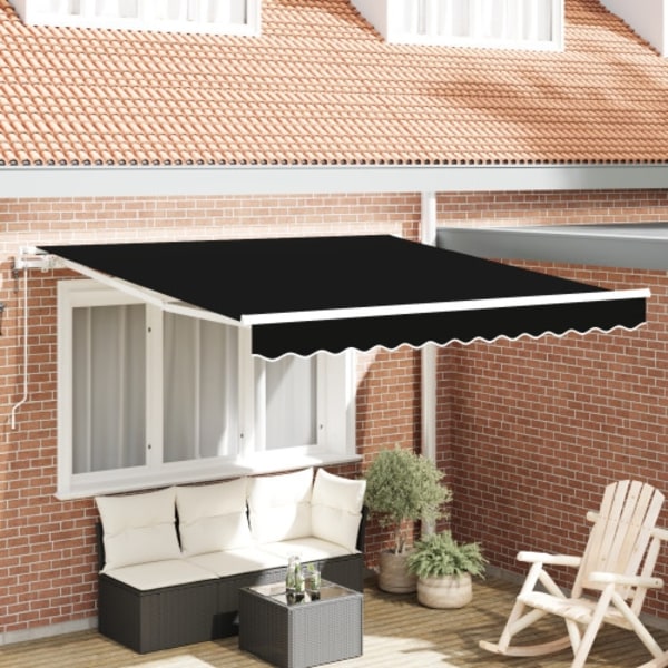 Automatisk Utdragbar Markis Svart 300x250 cm