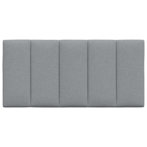 Headboard Cushion "Hanko" Light Grey 100 cm Fabric