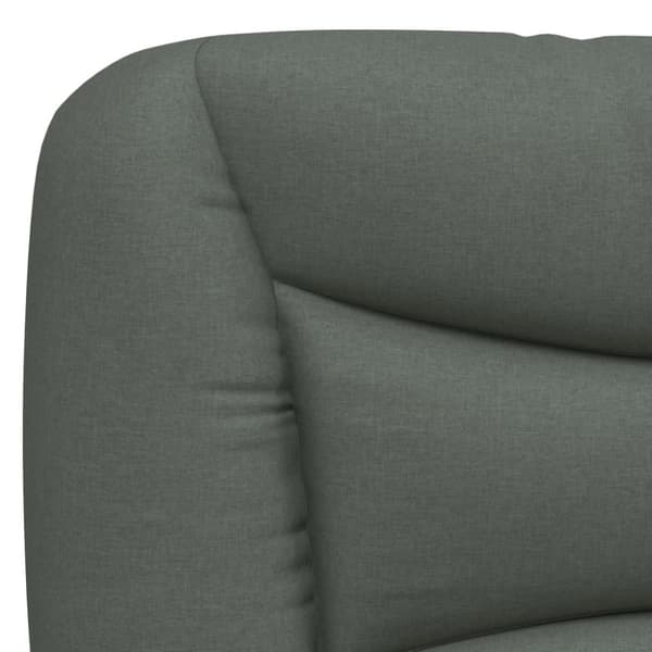 Headboard Cushion "Hvar" Dark Grey 80 cm Fabric