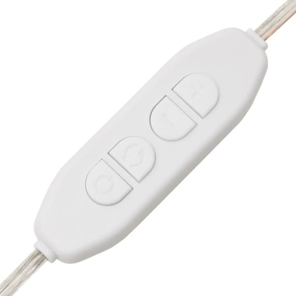 Sminkbord LED grå sonoma konstruerat trä