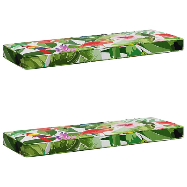 2-delade Bänk Kuddar VUGHT 2 st 100% Polyester Flerfärgsdesign