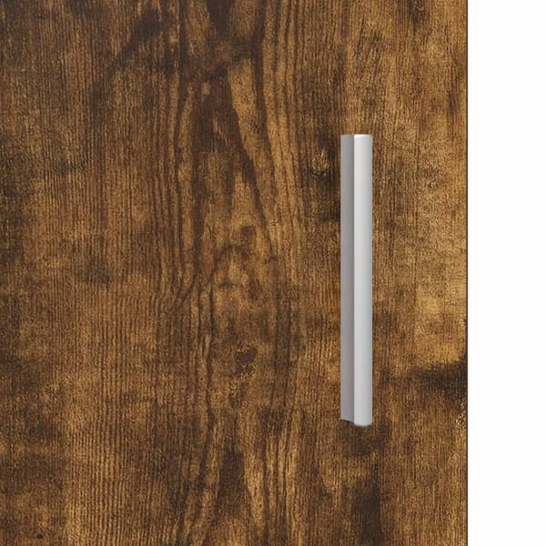 Sängbord 2 pcs Rökt ek 40 x 36 x 60 cm Konstruerat trä