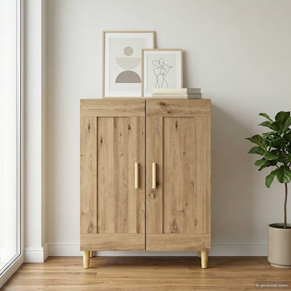 Sideboard Artisan-ek 69,5 x 34 x 90 cm Konstruerat trä
