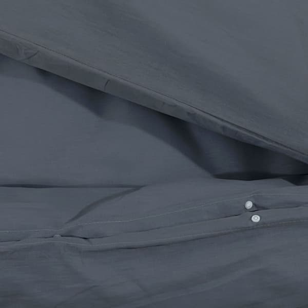 Bäddset antracit 220x240 cm bomull