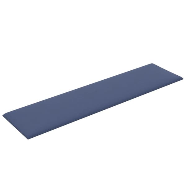 Väggsänggavel 12 pcs Blå 60 x 15 cm tyg