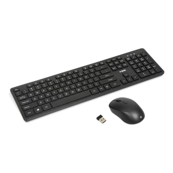 iBOX Workstation Pro Kit - sats med tangentbord och mus - QWERTY - svart Inmatningsenhet