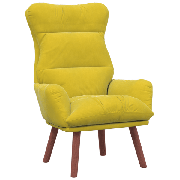 fåtölj Gul 69 x 74 x 93 cm Sammet