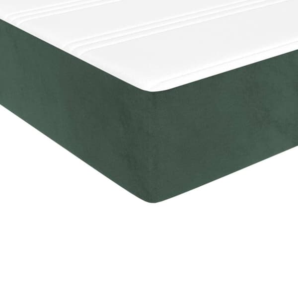Pocketresårmadrass medium mörkgrön 80x210x20 cm sammet