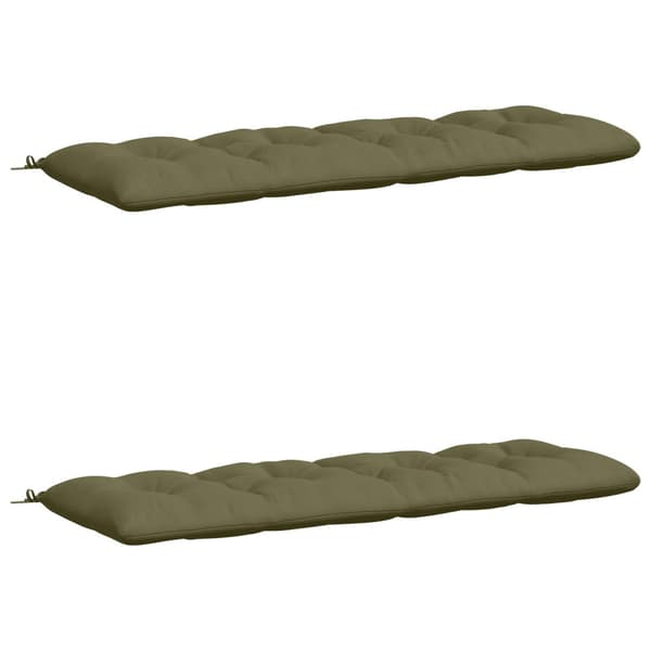 Bänk Kuddar VIANEN 2 st 100% Polyester Olivgrön