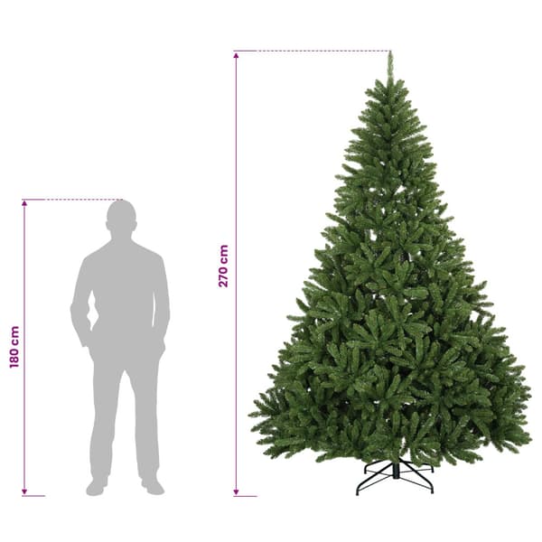 Plast Hingad Julgran 270 cm 600 LED-lampor Varmvit