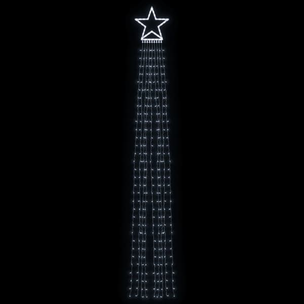 Julgransbelysning 320 LED kallvit 375 cm