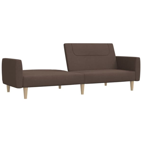 Bäddsoffa 2-sits taupe tyg