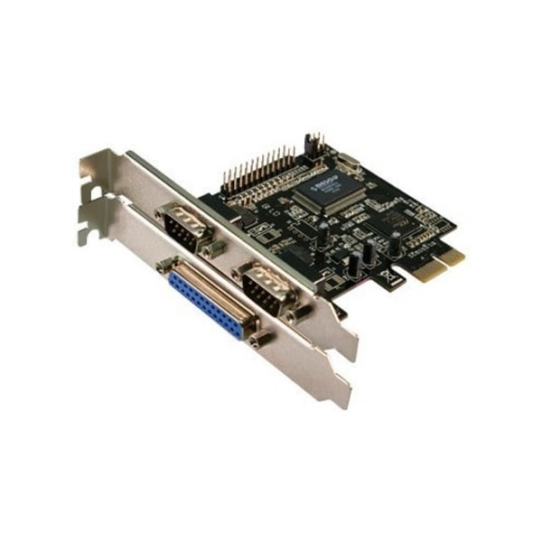 LogiLink - parallellt/seriellt kort - PCIe - 3 portar