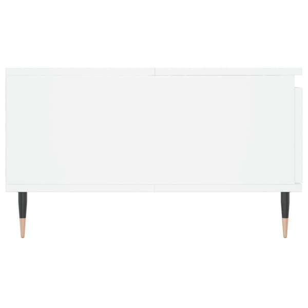 Soffbord vit 90x60x35 cm konstruerat trä