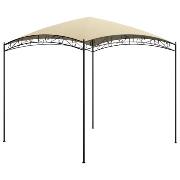 Paviljong 3x3x2,65 m gräddvit 180 g/m²