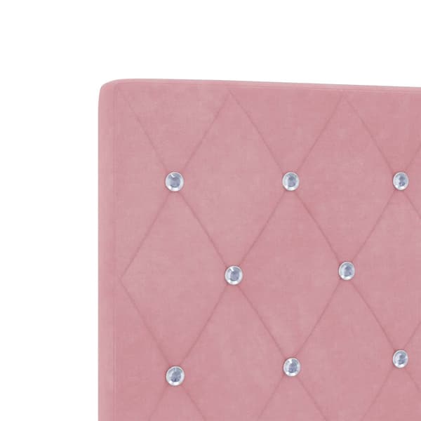 Ottoman säng med madrass Rosa 140 x 190 cm Sammet
