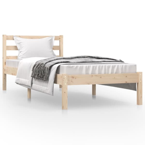 Sängram massivt trä 75x190 cm