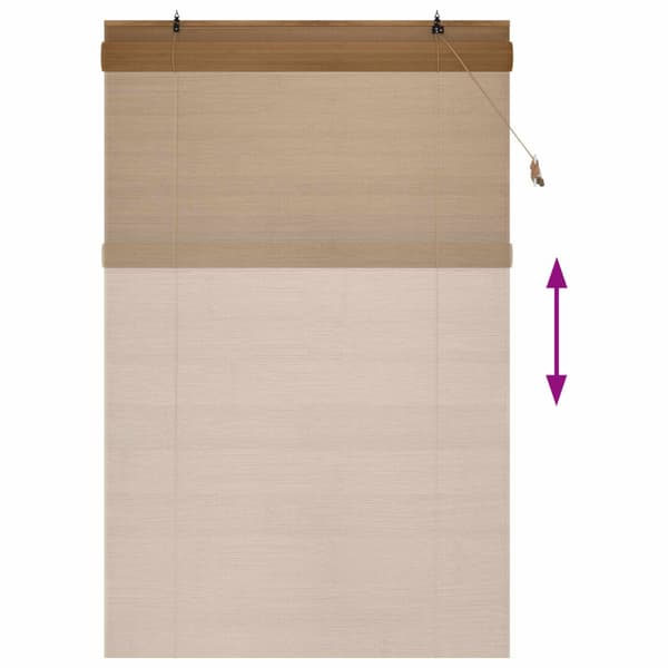 Rullgardin Brun 130 x 220 cm Bambu