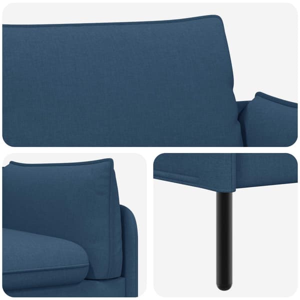 2-sits soffa Blå 188 x 81 x 89 cm Tyg