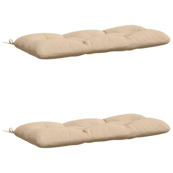 2-delade Bänk Kuddar VIANEN 100% Polyester Gräddvit