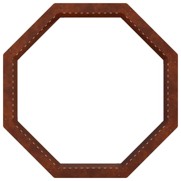 Eldstad ring Rostig 90 x 90 x 25 cm Väderbeständig stål