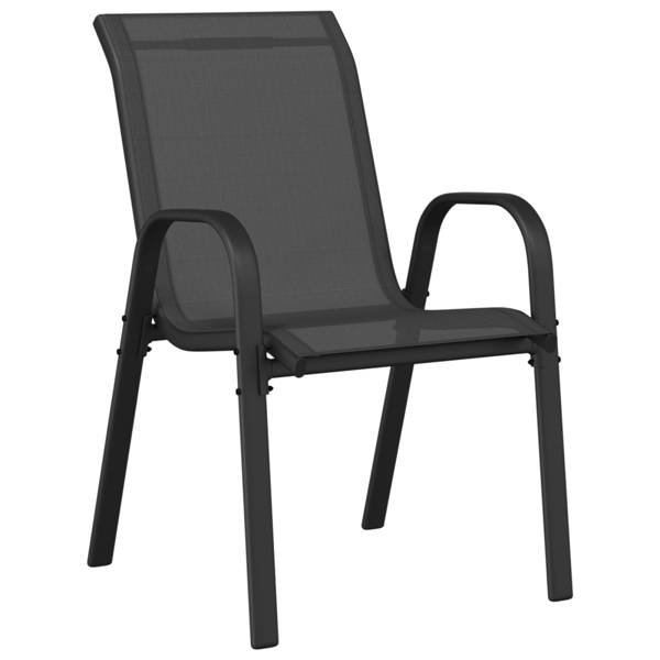 Trädgårds Bistro Set 3 pcs Svart Stål