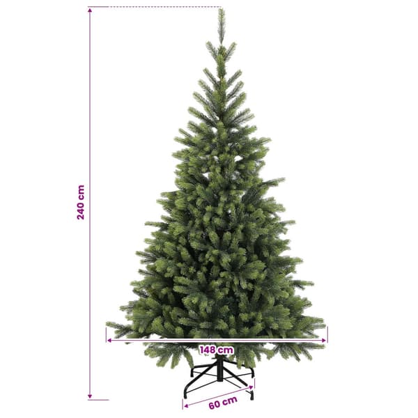 Plast Hingad Julgran 240 cm 300 LED-lampor Varmvit