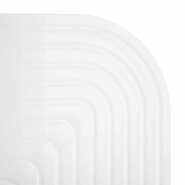 Vägg hylla 2 st Vit högglans 60 x 13,5 x 37,5 cm