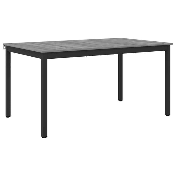 Matbord 150 x 90 x 75 cm Konstruerat trä Grå Sonoma Rektangulär