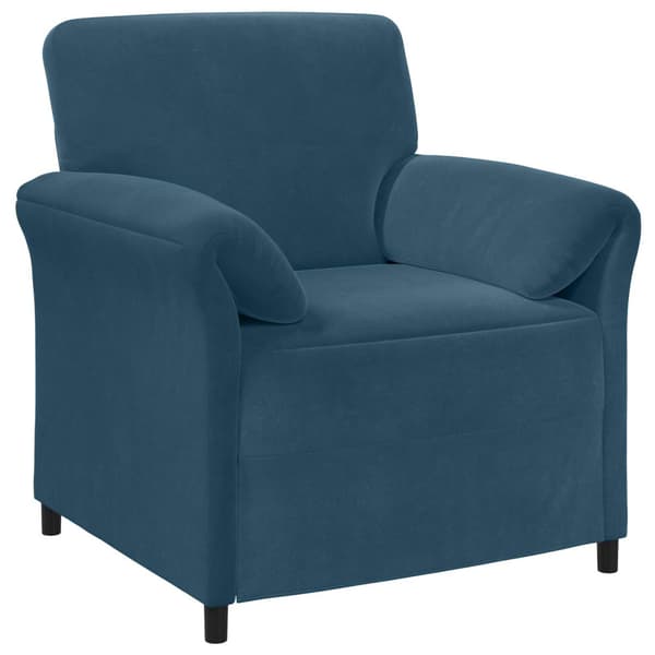 En-sitssoffa Blå 88 x 83 x 95 cm Sammet