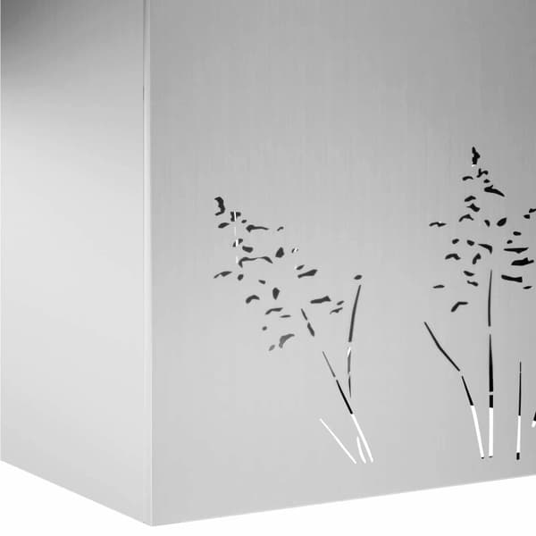 Trädgårdsplanterare 2 st Silver 80 x 30 x 49 cm