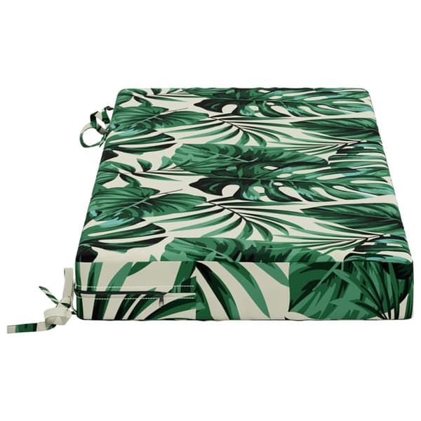 Bänk kudde SOEST 100% Polyester Bladmönster 60 x 40 x 8 cm
