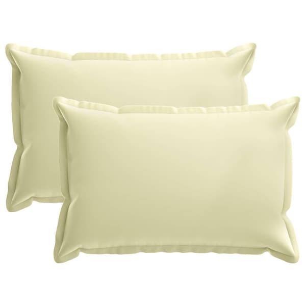 Kudde med kudde HOUTEN 2 st Gräddvit Polyester