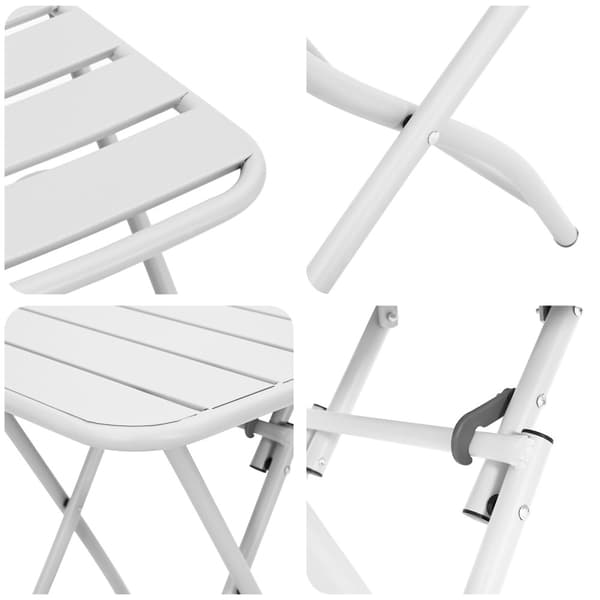 Bistroset 3 pcs Vit Stål