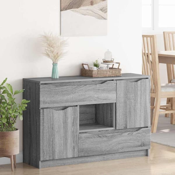 Sideboard Grå Sonoma 100 x 30 x 65,6 Konstruerat trä
