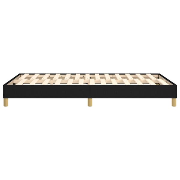 Boxspring-sängram svart 120x200 cm tyg