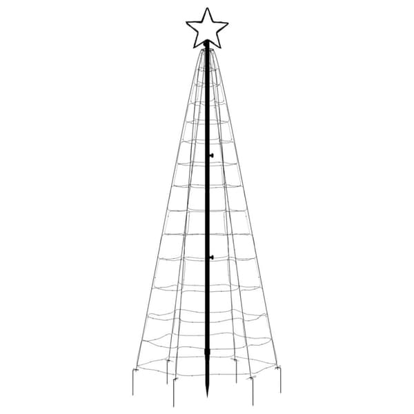 LED julgran med spikar 220 LED kallvit 180 cm