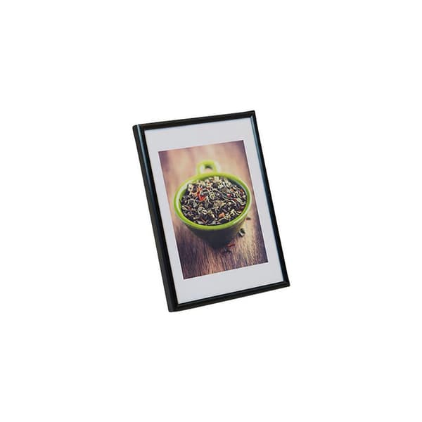 Ram A4 aluminium/plexiglas svart