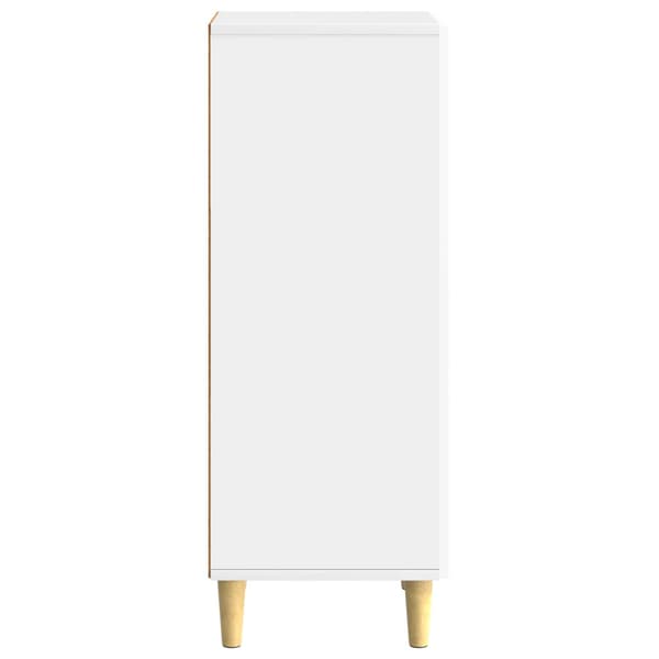 Sideboard Vit högglans 33 x 34,5 x 90 cm Konstruerat trä