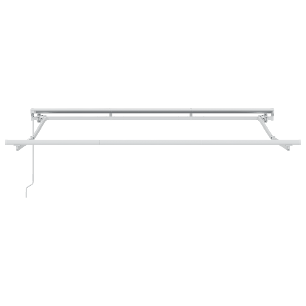 Markisram Vit 250 x 200 cm Polyester med PU-beläggning