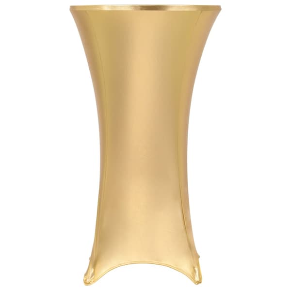 Bordsöverdrag 2 st stretch guld 80 cm