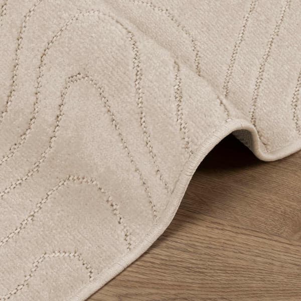 Områdesmattor Rektangulär PALMERAS Beige 80 x 200 cm Polyester