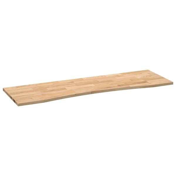 Bordsskiva obehandlad 160x50x2,5 cm massiv ek rektangulär