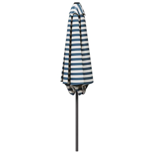 Trädgårdsparasol 230 x 230 cm Polyester Rektangulär Blå och Vit