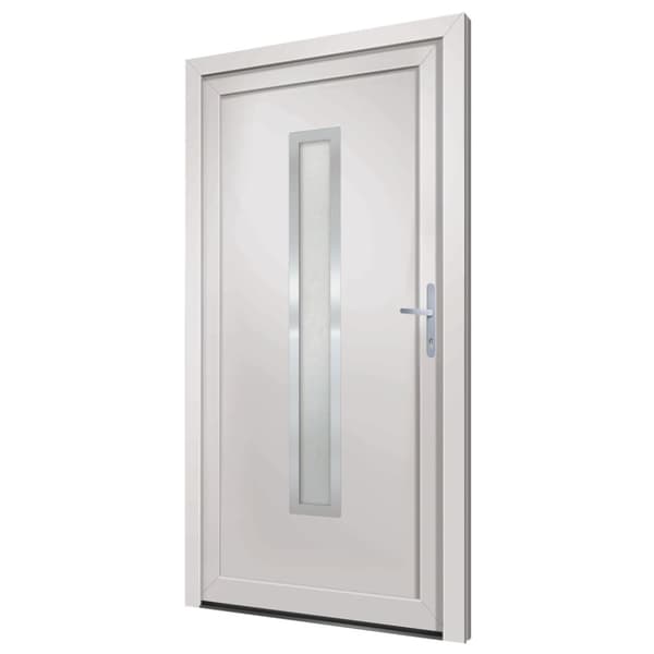 Ytterdörr vit 108x208 cm PVC