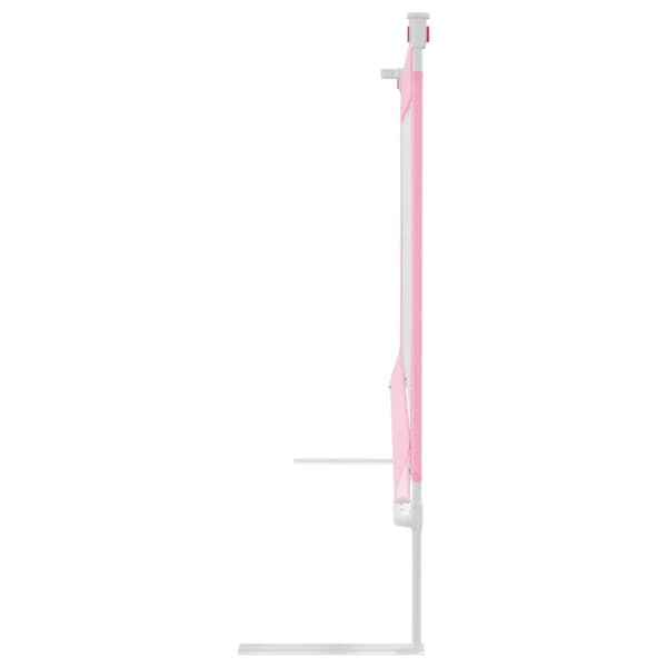 Sängskena för barn rosa 190x25 cm tyg